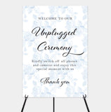 Small wedding signs A5 up to A3 size