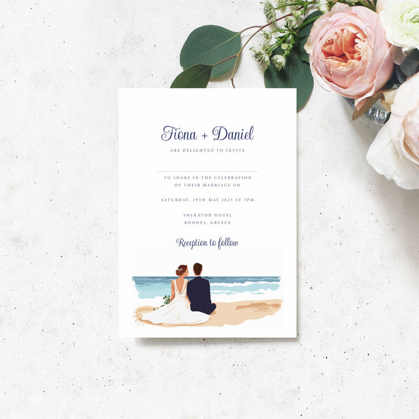 Beach Wedding Couple